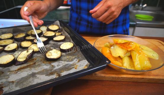 закуска из баклажанов с болгарским перцем к мясу