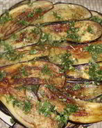 Закуска из баклажанов с шампиньонами