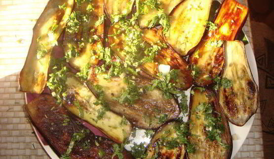 закуска из баклажанов с шампиньонами