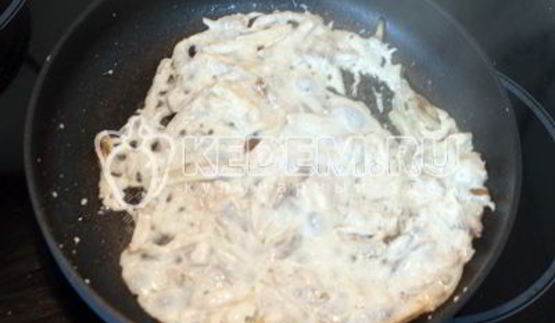 жульен с курицей и грибами