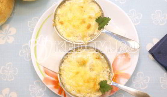 жульен с курицей и грибами